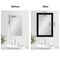 Amanti Art Mirror Makeover Bathroom Mirror Frame Border Kit - Fully Assembled Peel and Stick Frame - Mirror NOT Included - Avon Black Trim